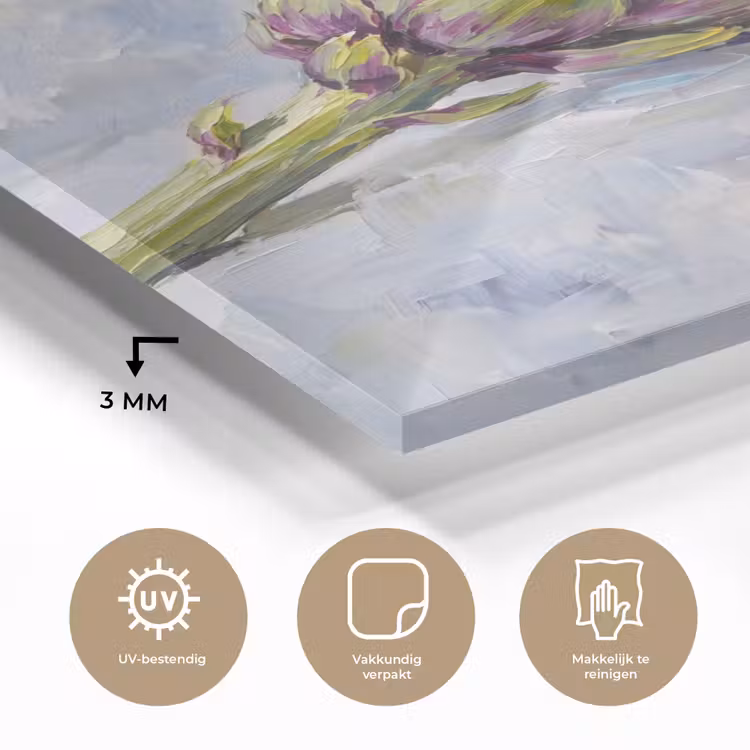 Glas schilderij - Eten - Artisjok - Modern — 3