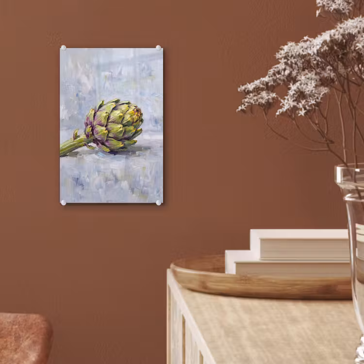 Glas schilderij - Eten - Artisjok - Modern — 6