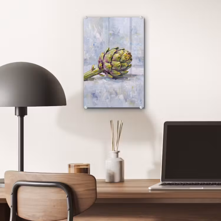 Glas schilderij - Eten - Artisjok - Modern — 7