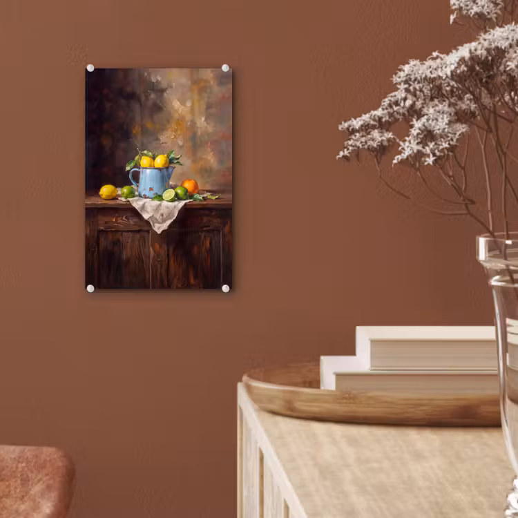 Glas schilderij - Eten - Stilleven - Klassiek — 6