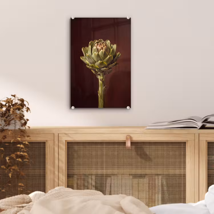 Glas schilderij - Groente - Artisjok - Groen — 5
