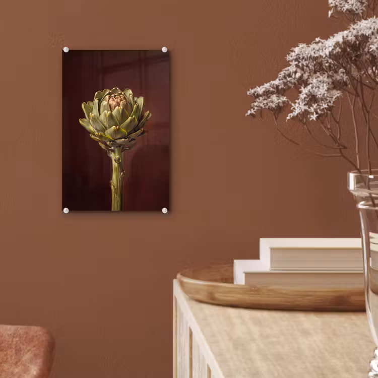 Glas schilderij - Groente - Artisjok - Groen — 6