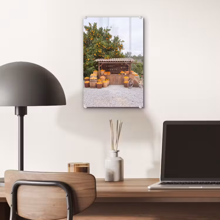 Glas schilderij - Fruit - Markt - Landelijk — 7