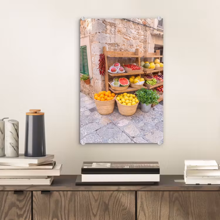 Glas schilderij - Fruit - Markt - Vers — 2