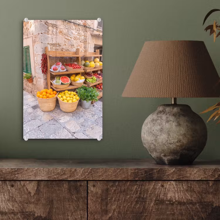 Glas schilderij - Fruit - Markt - Vers — 4
