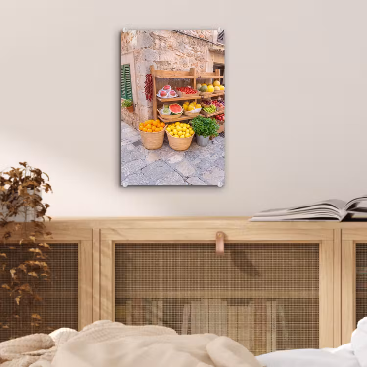 Glas schilderij - Fruit - Markt - Vers — 5