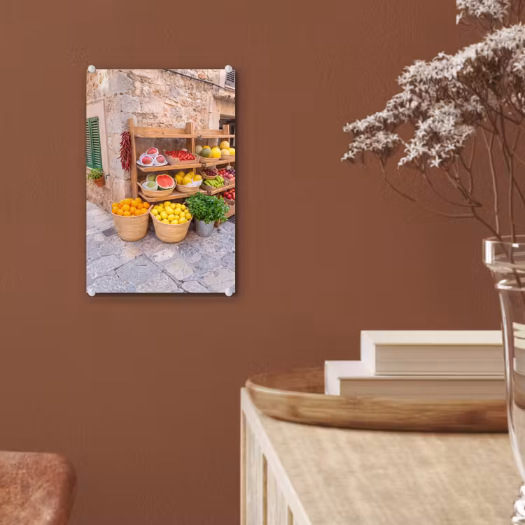 Glas schilderij - Fruit - Markt - Vers — 6