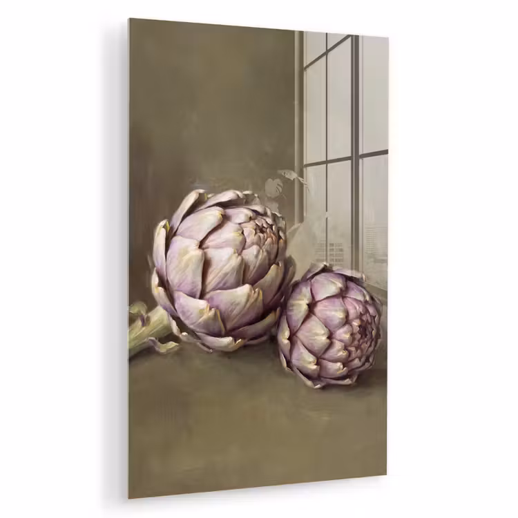 Glas schilderij - Groente - Stilleven - Schilderij — 1
