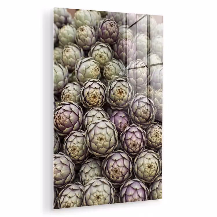 Glas schilderij - Groenten - Vers - Eten — 1