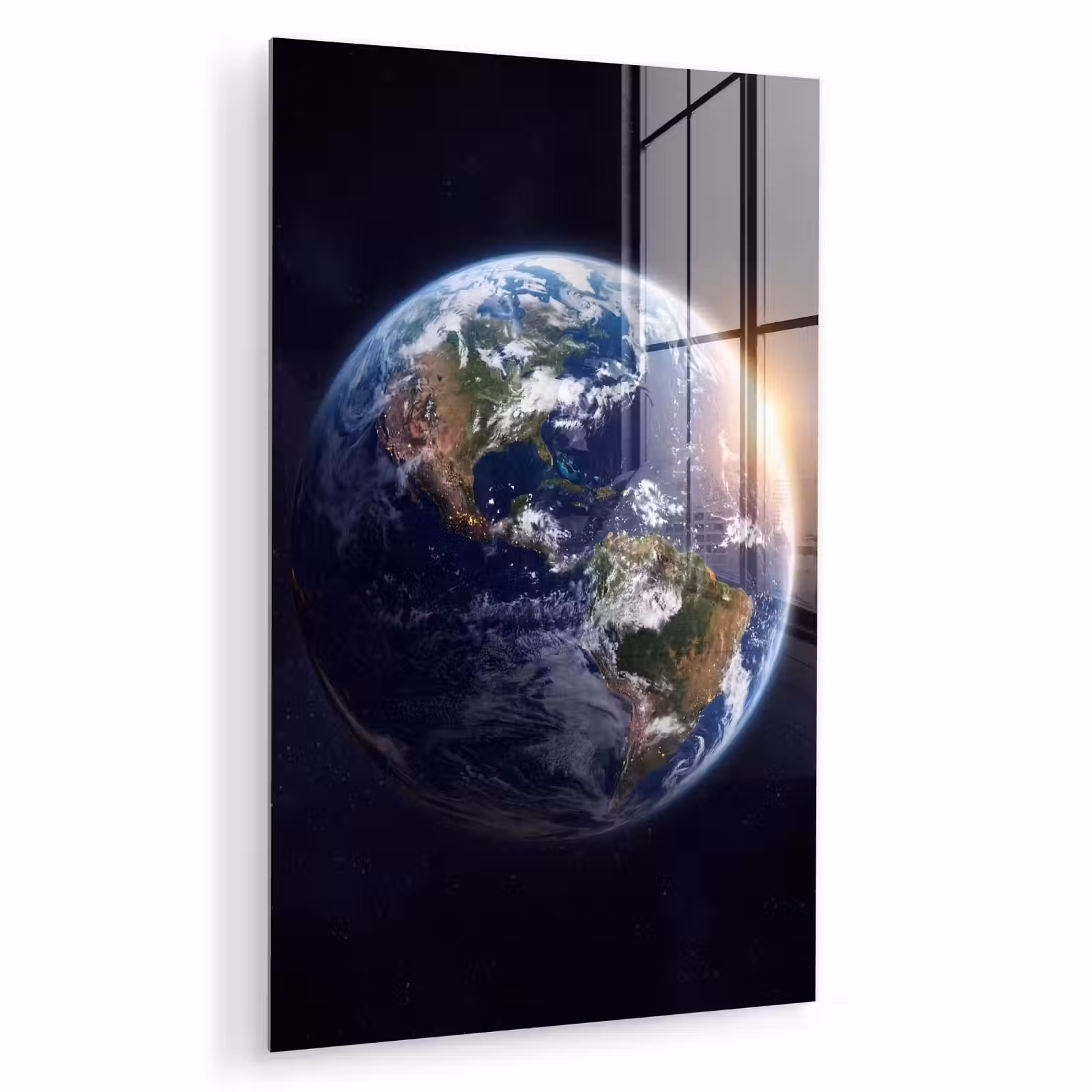 Glas schilderij - Planeet - Ruimte - Kosmos — 1
