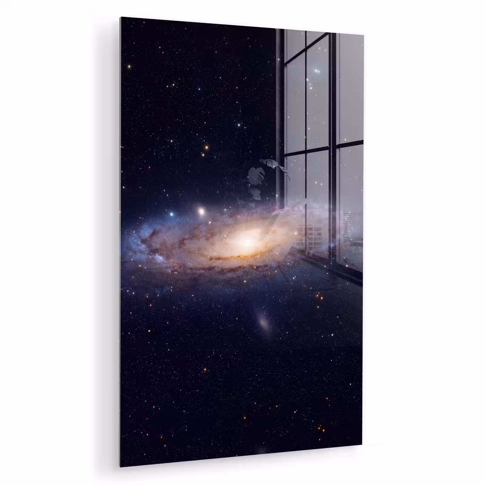 Glas schilderij - Sterrenstelsel - Ruimte - Kosmos — 1