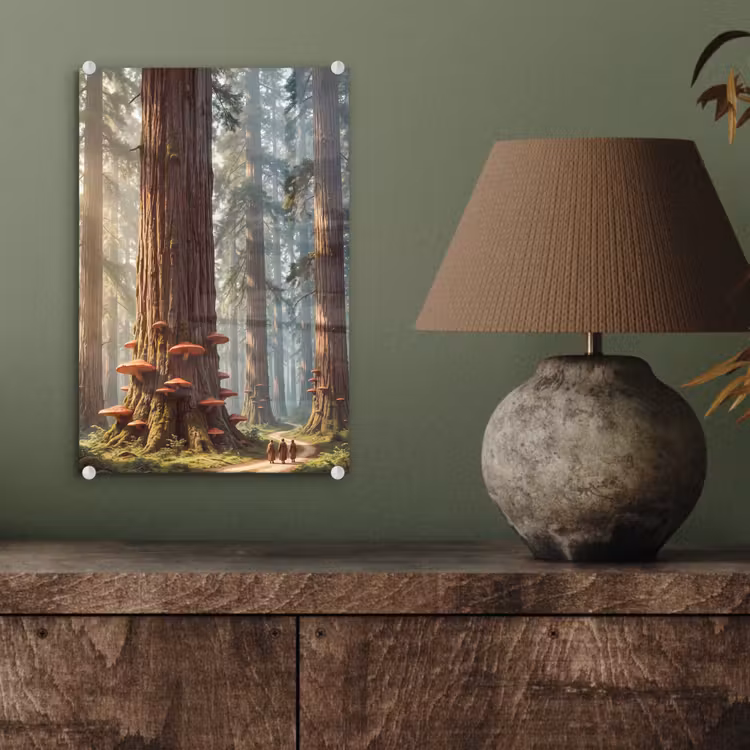 Glas schilderij - Bos - Bomen - Natuur — 4