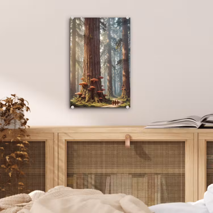 Glas schilderij - Bos - Bomen - Natuur — 5