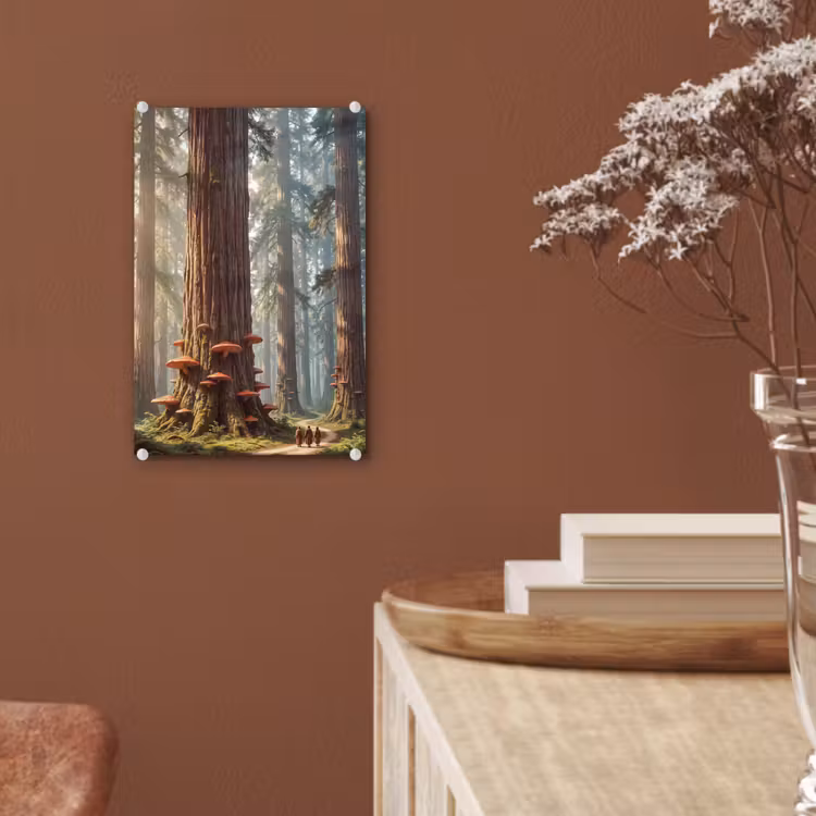 Glas schilderij - Bos - Bomen - Natuur — 6