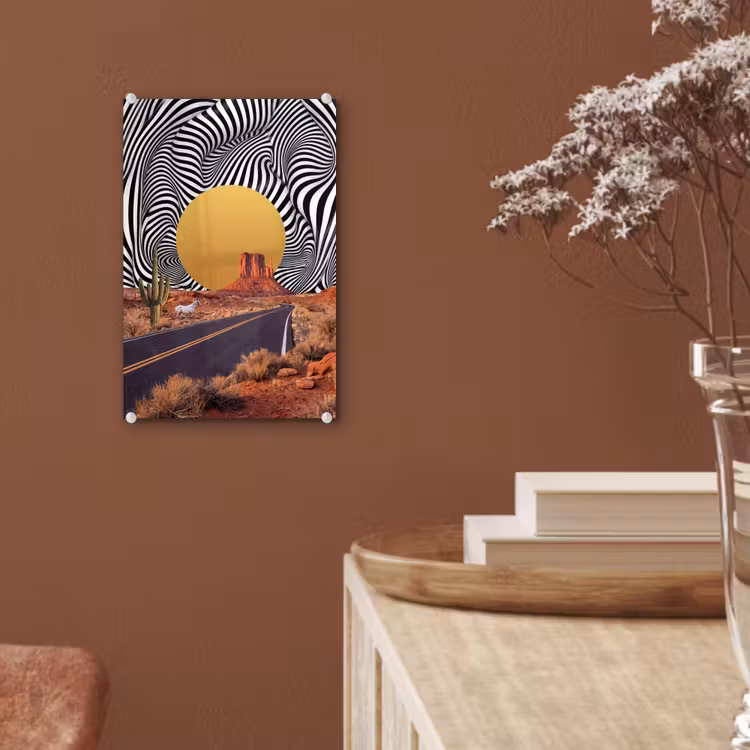 Glas schilderij - Paard - Woestijn - Natuur — 6