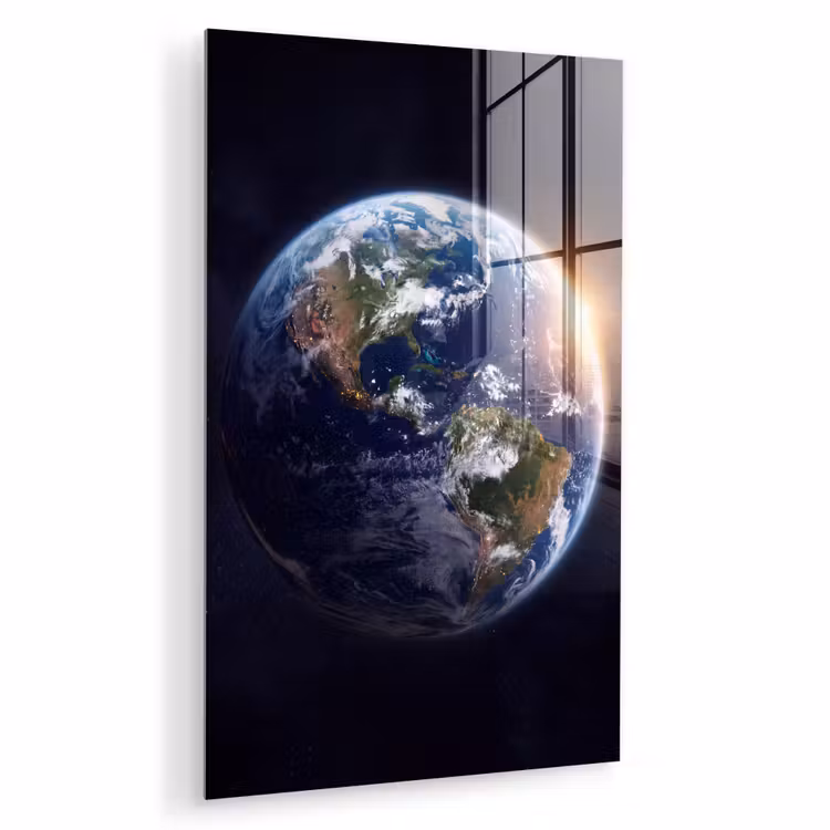 Glas schilderij - Planeet - Ruimte - Kosmos — 1