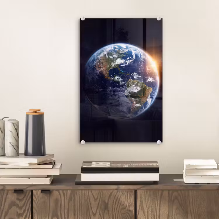 Glas schilderij - Planeet - Ruimte - Kosmos — 2