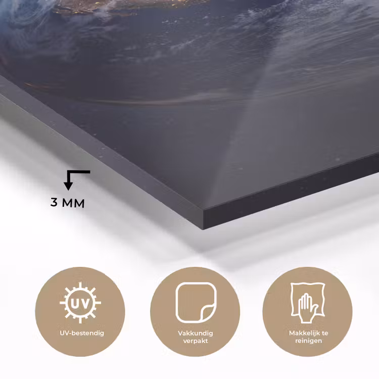 Glas schilderij - Planeet - Ruimte - Kosmos — 3