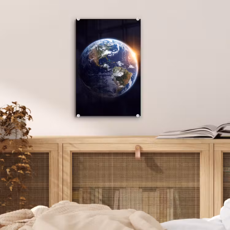 Glas schilderij - Planeet - Ruimte - Kosmos — 5