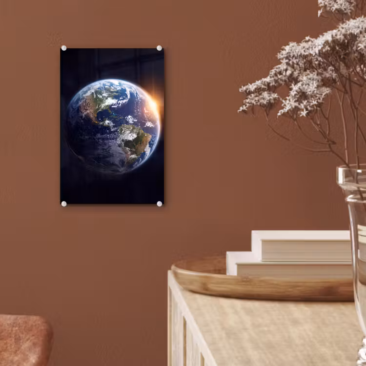 Glas schilderij - Planeet - Ruimte - Kosmos — 6