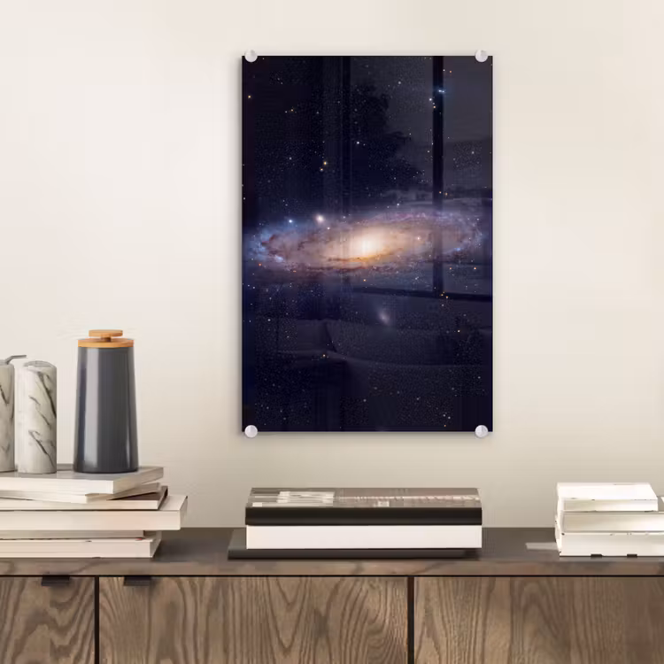 Glas schilderij - Sterrenstelsel - Ruimte - Kosmos — 2