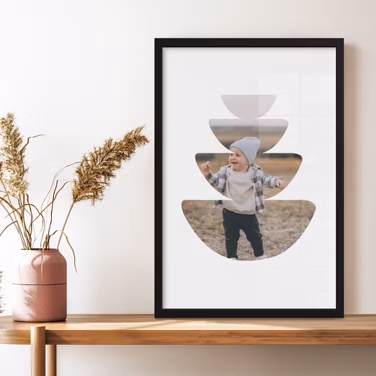 Poster met lijst - Halve Cirkels — 3