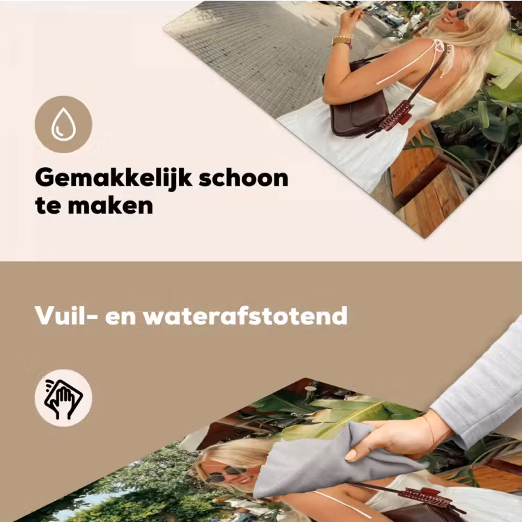 Eigen foto op inductie beschermer & spatscherm (2in1) — 6