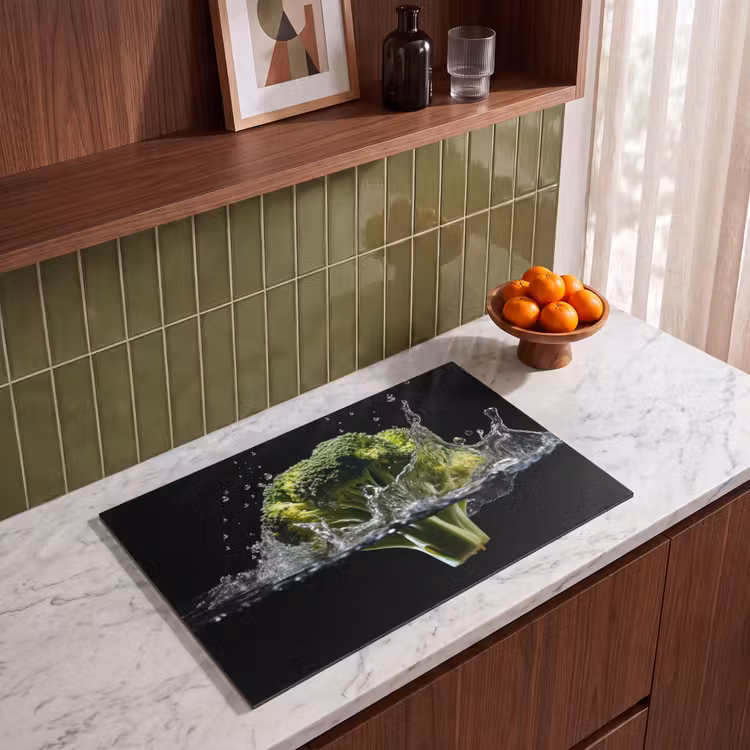 Inductie beschermer - Broccoli - Groen - Water - Zwart — 4
