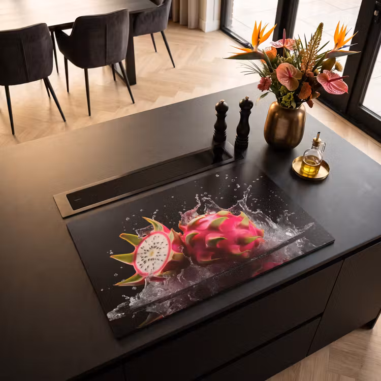 Inductie beschermer - Drakenfruit - Zwart - Water - Vrucht - Fruit — 3