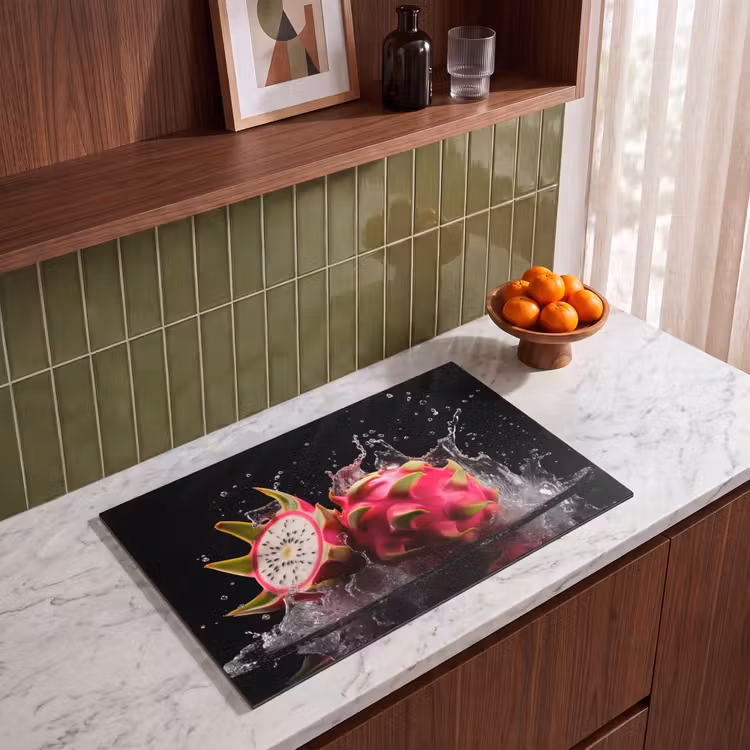 Inductie beschermer - Drakenfruit - Zwart - Water - Vrucht - Fruit — 4