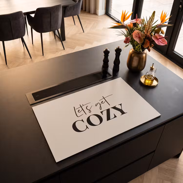 Inductie beschermer - Beige - Winter - Quote - Cozy — 3