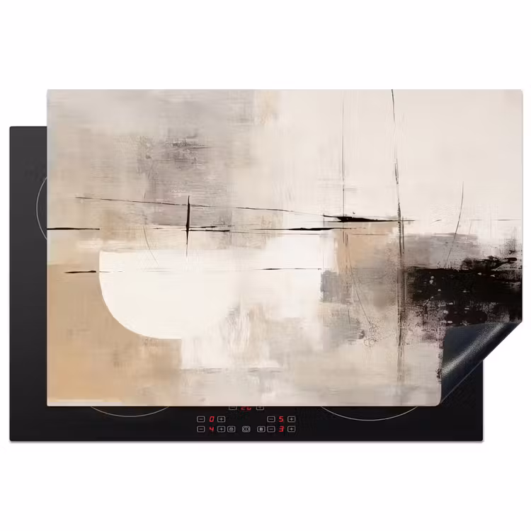 Inductie beschermer - Abstract - Kunst - Grijs — 2