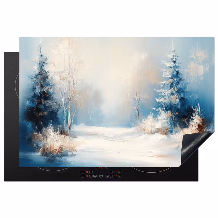 Inductie beschermer - Bos - Winter - Natuur - Abstract - Sneeuw — 2