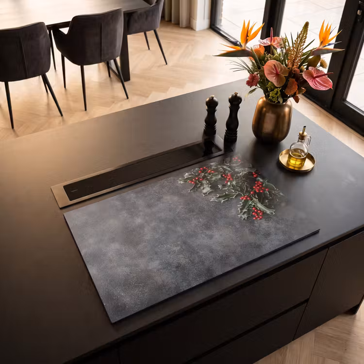 Inductie beschermer - Christmas - Takken - Winter - Rood — 3