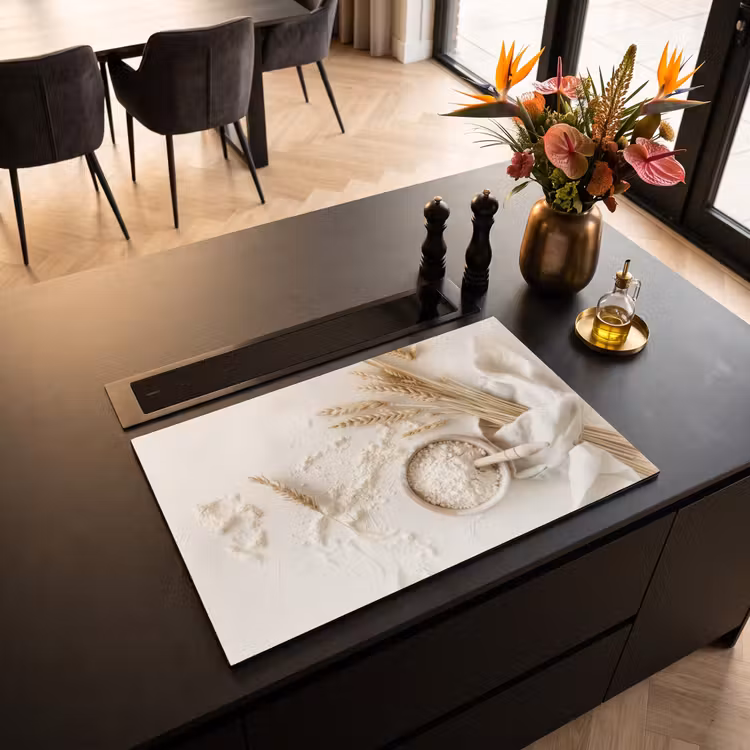 Inductie beschermer - Bloem - Hout - Tarwe — 3