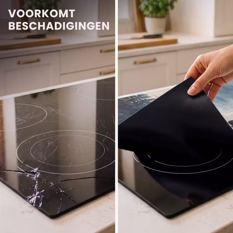 Inductie beschermer - Bos - Water - Eenden - Mistig — 2