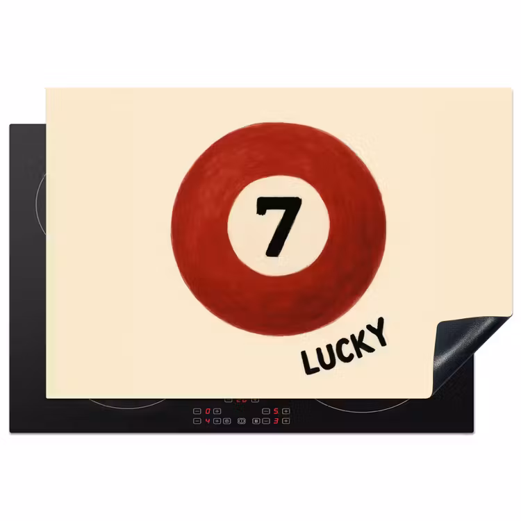 Inductie beschermer - Cirkel - Zeven - Lucky - Rood — 1