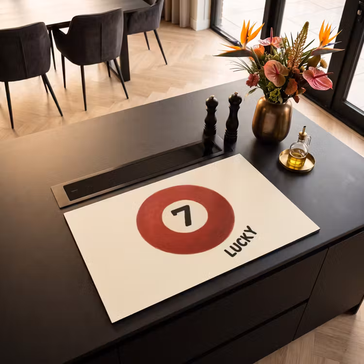 Inductie beschermer - Cirkel - Zeven - Lucky - Rood — 3