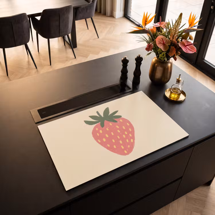 Inductie beschermer - Aardbei - Minimalistisch - Rood - Fruit — 3