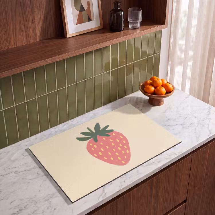 Inductie beschermer - Aardbei - Minimalistisch - Rood - Fruit — 4