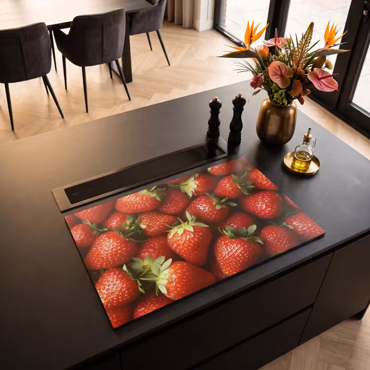 Inductie beschermer - Aardbei - Fruit - Rood — 3