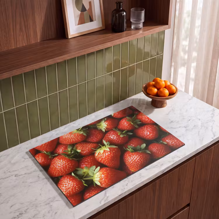 Inductie beschermer - Aardbei - Fruit - Rood — 4