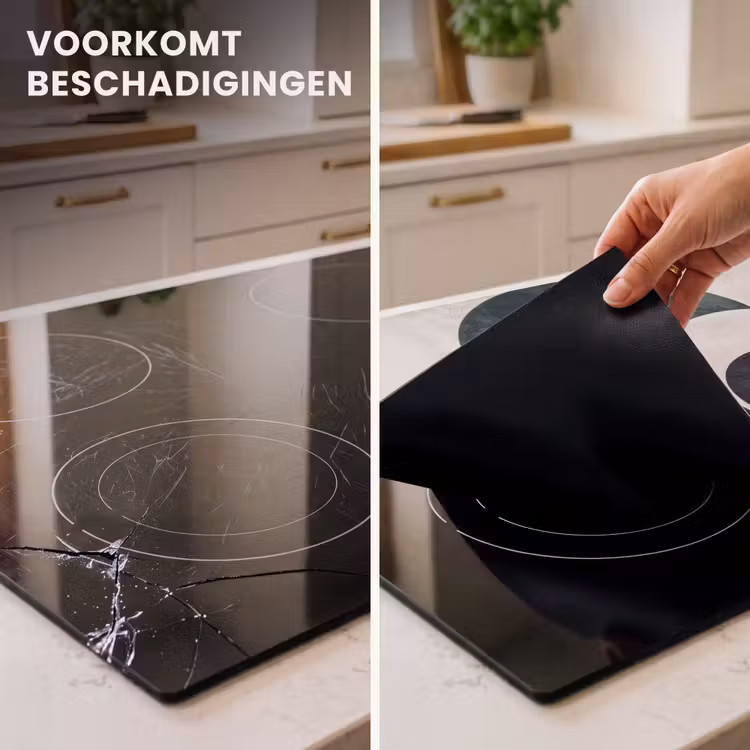 Inductie beschermer - Bogen - Donkergroen - Lijnen — 2