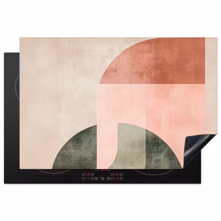 Inductie beschermer - Cirkel - Abstract - Roze — 2