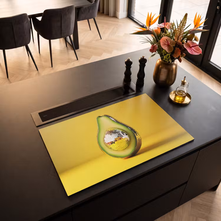 Inductie beschermer - Avocado - Discobal - Geel - Glitter — 3