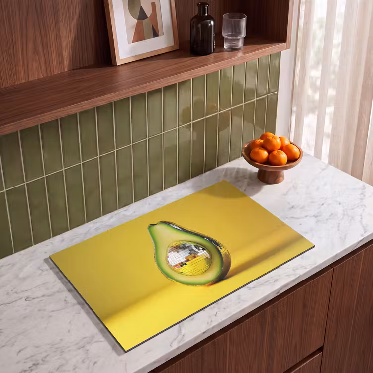 Inductie beschermer - Avocado - Discobal - Geel - Glitter — 4