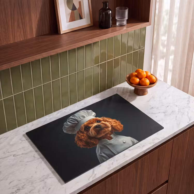 Inductie beschermer - Bruin - Kok - Hondje — 4