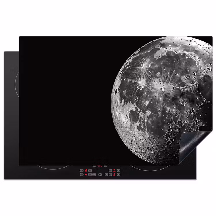Inductie beschermer - Close-up - Maan - Wit - Textuur — 1
