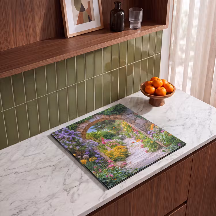 Inductie beschermer - Doorkijk - Bloemen - Pad - Natuur — 4
