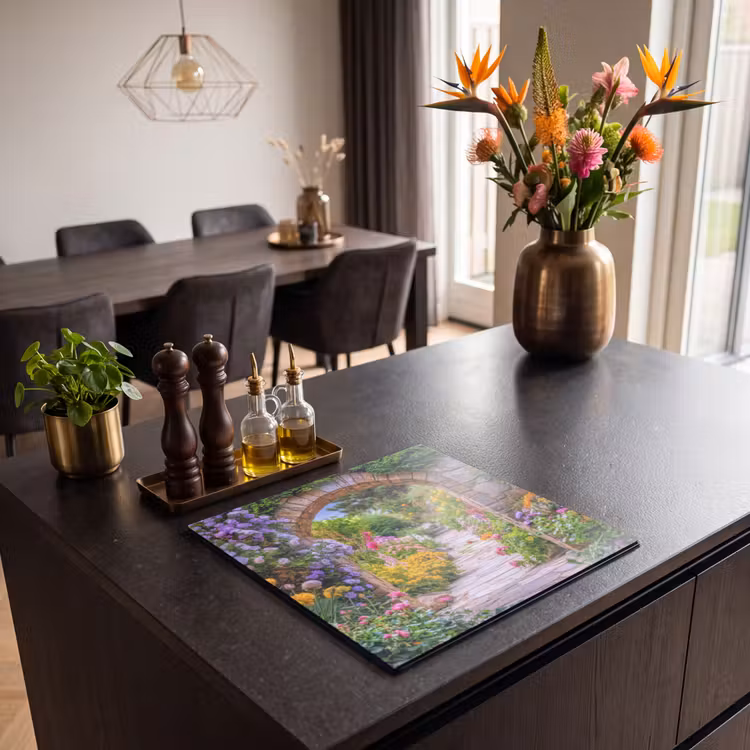 Inductie beschermer - Doorkijk - Bloemen - Pad - Natuur — 5